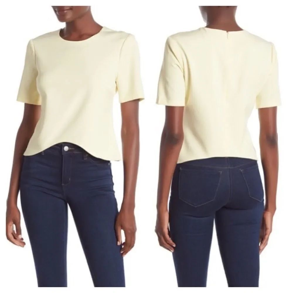 WAYF Hardy Short Sleeve Asymmetric Blouse Size XXL